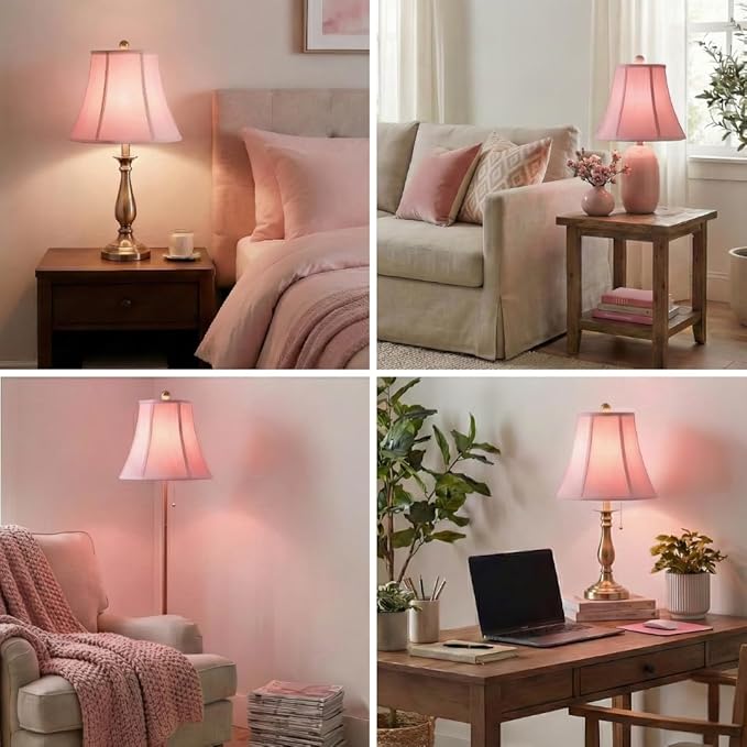 Royal Designs, Inc. BSO-704-12PNK True Bell Basic Lamp Shade, 6.5 x 12 x 10.5, Pink