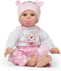 Reborn Baby Dolls Girl 22 Inch Realistic Silicone Baby Doll, Real Life Bebe Dolls Lifelike Handmade Soft Vinyl Cloth Body with Feeding Kit Toys Gifts for Kids 3+ (Lucia)