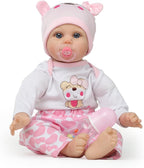 Reborn Baby Dolls Girl 22 Inch Realistic Silicone Baby Doll, Real Life Bebe Dolls Lifelike Handmade Soft Vinyl Cloth Body with Feeding Kit Toys Gifts for Kids 3+ (Lucia)