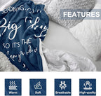 Pubrave Get Well Gifts for Women/Men, Inspirational/Sympathy/Thinking of You/Cheer Up/Feel Better Gifts for Women/Men, Healing Blanket Dark Blue 60x50in