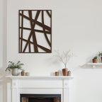 SIGNLEADER Metal Wall Art Decor Abstract Bronze Line Minimalist Modern Abstract Wall Sculpture Hangings Home Decoration for Living Room, Bedroom, Bathroom, Kitchen, Outdoor - 24" Bronze