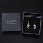 Dream Catcher Earrings for Women 925 Sterling Silver Western Earrings Dream Catcher Dangle Cowgirl Earrings Bohe Jewelry Gifts for Women