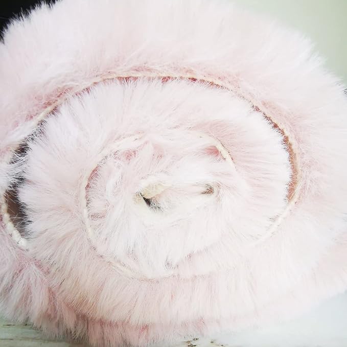 Ghouse Faux Rabbit Fur Round Rug 5ft Pink Round Rugs for Bedroom Decor Fluffy Area Rugs for Living Room, no-Shedding Carpet Sheepskin Washable Rug Rome Decor