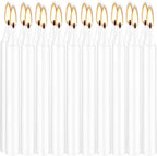 Set of 40 White Candles Mini Unscented Taper Candles for Christmas,Household, Wedding, Rituals, Prayer, Birthdays, Meditation, Altar,Party and Home Décor Candlesticks - 4 Inch Tall
