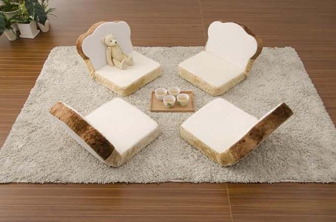 PaletteLife Petite Fresh Bread Shape Floorchair, Comfy Lazy Sofa Cushion, Floor Pillow Floor Cushion, for Office Dorm Bedroom Décor