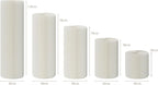 5Pcs Cylinder Display Stand - Foldable Paper Pedestal with Square Acrylic Plate for Shoes & Handbags, Retail Store, Boutique, Home & Wedding Decor, Party Events