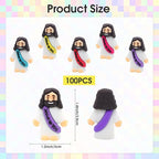 100 Pack Little Jesus Figurines in Bulk, Pocket Jesus Loves You, Jesus Small Figures, Little Tiny Jesus Figures for Church Christmas Party Favors Baptism Gifts Religious Gifts for Easter Egg Stuffers