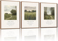 CHDITB Vintage Christian Framed Canvas Wall Art Set, The Way The Truth The Life Wall Decor, Bible Verse Artwork Scripture Wall Painting, Religious Art Prints for Living Room Bedroom Office 16"x24"x3
