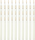 Set of 40 Ivory Candles Mini Unscented Taper Candles for Christmas,Household, Wedding, Rituals, Prayer, Birthdays, Meditation, Altar,Party and Home Décor Candlesticks - 4 Inch Tall