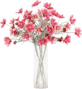 2 Pcs Artificial Flowers Plants Coreopsis Silk Flower Arrangements Wedding Bouquets Decorations Plastic Floral Table Centerpieces for Home Kitchen Garden Party Decor Approx 23.6'' High - Deep Powder