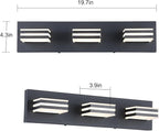 Black Vanity Lights for Bathroom Light Fixtures (3-Light, 20-Inch) Adjust 3 Colors Modern Bath Lighing Fixture Over Mirror LED Vanity Lighting