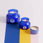 Capri Blue Scented Candles - Soy Candle Wax Blend - Jar Candles - Blue Candle Gifts for Women & Men - Luxury Candles for Home Scented with Lemon Flower & Sweet Sugar Cane - Pineapple Flower (19 oz)