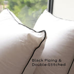 Luxury Down Fiber Pillows Queen Size, Bed Pillows for Sleeping, Pillow for Back, Stomach or Side Sleepers