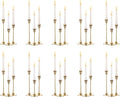Nuptio Candlestick Candle Holders 30 Pcs Candle Stick Holder Gold Taper Candle Holder Candle Stand for Wedding Party Thanksgiving Halloween Birthday Mantel Baby Shower Table Centerpieces Decor