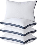 Meoflaw Pillows for Sleeping (4-Pack), Luxury Hotel Pillows Queen Size Set of 4,Bed Pillows for Side and Back Sleeper (Queen)