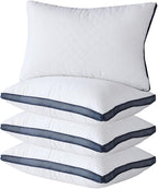 Meoflaw Pillows for Sleeping (4-Pack), Luxury Hotel Pillows Queen Size Set of 4,Bed Pillows for Side and Back Sleeper (Queen)