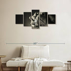 Elephant Stock Christian Prayer Canvas - 5 Panel Pictures Decor - Digital Design Canvas Print - Christian Wall Decor - 42" X 19"