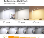Lepro LED Desk Lamp with USB Charging Port, 700LM Dimmable Home Office Touch Control Reading Table Lamp,5 Color Modes with 5 Brightness Level, Dorm Room Essentials, Task Lamp, Sewing, Crafting, White