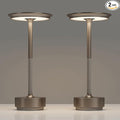 2 Pack Rechargeable Cordless Table Lamps, Portable 5000mAh Battery Table Light, 3 Color Stepless Dimming LED Table Light with Memory Function, for Outdoor/Dinner/Patio/Restaurant.(Light Cafe)