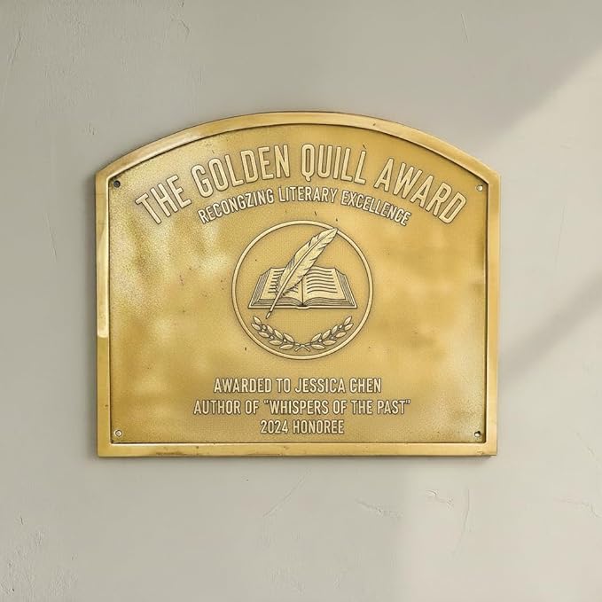 Personalized Brass Plaque – Custom Engraved Metal Sign | Solid Cast Brass, Weather-Resistant, Antique Finish | House Name Plate, Awards, Memorial, Office, Residence Sign | Handmade Custom Gift(18"x18"inches)