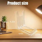 20 Packs Acrylic Comic Book Display Stand, Adjustable Clear Display Holder Easel Collector Stand for Home Office Comic Magazine Postcard Art DVD Album Jewelry Pictures Platter
