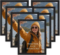 Giftgarden 8x10 Picture Frame Set of 7, Multi Photo Frames for Wall Decor or Tabletop Display, Black