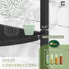 CAPHAUS 5-Tier Corner Shelf: 59.1-Inch Tall, Metal Frame, Round Corner Display Rack for Bathroom, Living Room, Home, Office