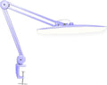 Neatfi XL Nail Desk Lamp with Clamp, 2200 Lumens, 20-Inch Wide Head, Dimmable 4 Levels, 3 Color Modes 3000K–6000K, LED Task Light for Manicure Table, Crafts, Workbench, Office (CCT, Lavender)