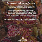 Happy Home Incense Sticks Multipack- (5 Variants) Charcoal Free, Made from Upcycled Flowers | Insense Cozy Warm Sticks Like Vanilla Cake, Balsam Cedar, Rose & Cinnamon | Perfect Incense Gift Set