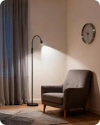 Reading Floor Lamp, 74.2" Tall LED Lamp with, 360° Flexible Gooseneck & Touch Control, 5000K 6W LED, Sturdy Base, Crafts Standing Lamp, for Reading, Living Room, Matte Black B16LD05