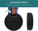 17L Round 18" Water/Sand Fillable Patio Outdoor Umbrella Base Stand w/Handle Carrier - Backyard Expressions