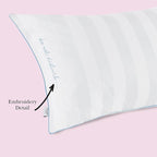 Kate Spade New York Ultra Cooling Pillow 20" x 28", 300 Thread Count Pillow with Moisture Wicking Technology, Ideal for All Sleep Positions, Queen, White