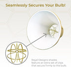 Royal Designs, Inc. BSO-704RC-7AGL True Bell Basic Lamp Shade with Round Clip, 3.75 x 7 x 6.75, Antique Gold