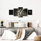 Elephant Stock Christian Prayer Canvas - 5 Panel Pictures Decor - Digital Design Canvas Print - Christian Wall Decor - 68" X 30"