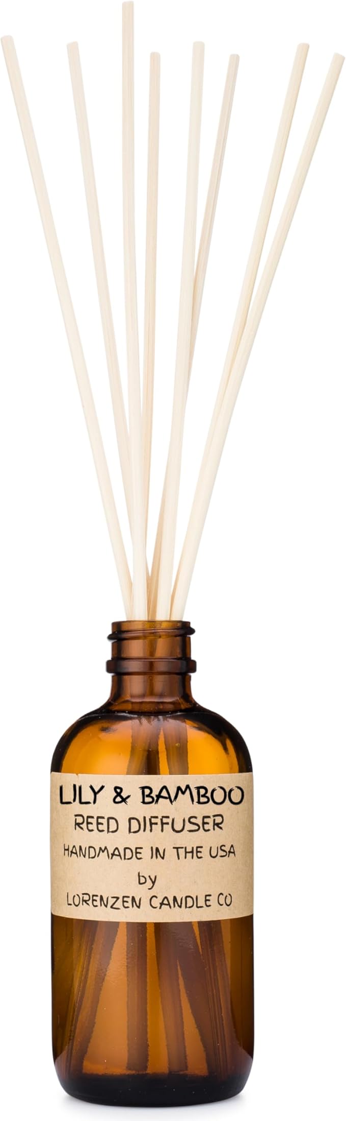 Lily & Bamboo Reed Diffuser Set | Handmade in the USA by American Workers | Lasts For 2-3 Months |