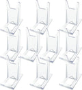 10 Packs Acrylic Comic Book Display, Adjustable Angle Comic Book Display Stand Easel Acrylic Plate Holders for Wallet Purses Comic Book Holder Magazine DVD Album Jewelry Pictures Platter