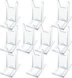 10 Packs Acrylic Comic Book Display, Adjustable Angle Comic Book Display Stand Easel Acrylic Plate Holders for Wallet Purses Comic Book Holder Magazine DVD Album Jewelry Pictures Platter