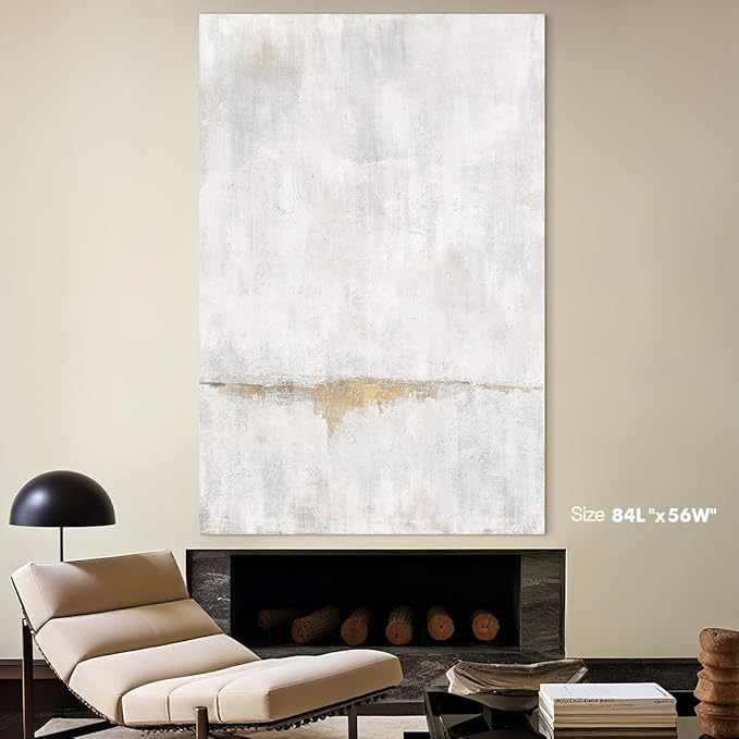 Living Room Art Canvas Office Wall Decor Pictures for Men Women Bedroom Wall Art Dining Room Gray Gold Paintings Neutral