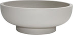 Large Decorative Bowl, Fruit Bowl for Kitchen Counter, Modern Resin Bowl for Home Decor, Key Holder for Entry Table, Grey