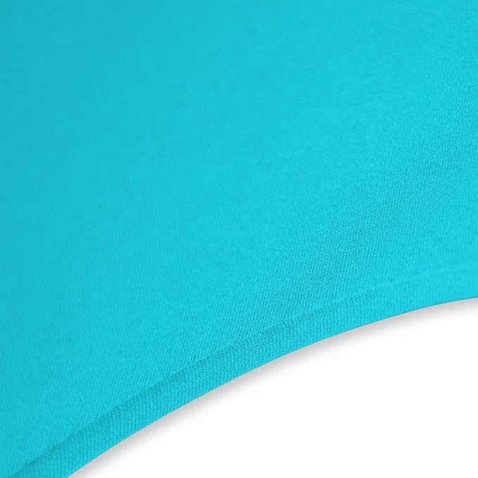 Set of 1/10/50Pcs Hotel Fitted Folding Dining Spandex Stretch Chair Covers - Wedding Reception Banquet Party Restaurant, 17 Colors! (1, Turquoise)