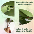WAYNHUI 3 Pack Faux Real Touch Artificial Eucalyptus Stems with Seeds 31'' Tall Faux Greenery Stems for Bridal Wedding Bouquet Vase Table Centerpiece Decor (Green 3pack)