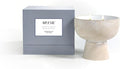 Blueme Nostalgia Candle | Bergamot & Musk | 2 Wick - Refillable Wellness Candle with Essential Oils, Hand Finished & Poured Soy Wax Blend Ceramic Vessel, Natural Cotton Wicks | Medium 12 oz