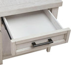 Liberty Furniture Caruso Heights Drawer End Table for Living Room - Whitestone Oak Wood