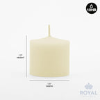 Royal Imports Votive Candle, Unscented Wax for Wedding, Birthday, Party, Spa, Holiday & Home Decoration (72, Ivory, 10 Hour)