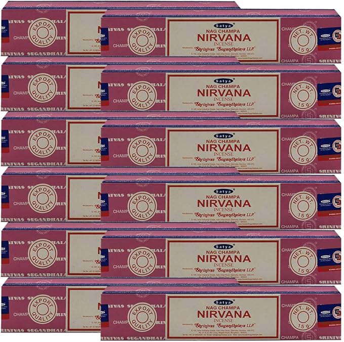 Nirvana Incense Sticks and Incense Stick Holder Bundle Insence Satya Incense