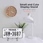 TR-LIFE 4 Pack Plate Stands for Display - 6 Inch Plate Holder Display Stand + Metal Easel Stand for Picture Frame, Decorative Plates, Book, Photo, Collectibles (4 Pack)