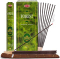 TRUMIRI Forest Incense Sticks & Holder Bundle: 120pcs (6x20) in 1 Box