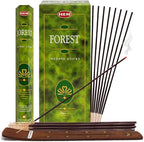TRUMIRI Forest Incense Sticks & Holder Bundle: 120pcs (6x20) in 1 Box