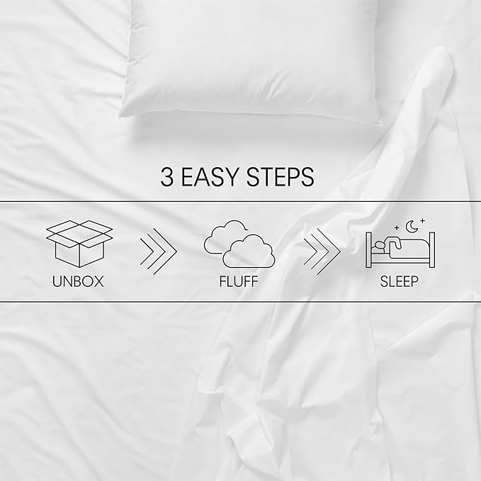 Calvin Klein Cooling Knit 20" x 28" Standard/Queen Size Set of 2 Bed Pillows for Sleeping, White