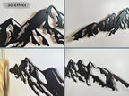 Vailla Mountain Wall Art Decor Wall Hanging Sculpture Modern Home Decoration Nature Wall Decor Large Wooden Art 3D Textured Sculptures for Living Room Bedroom Office Dinnig Room